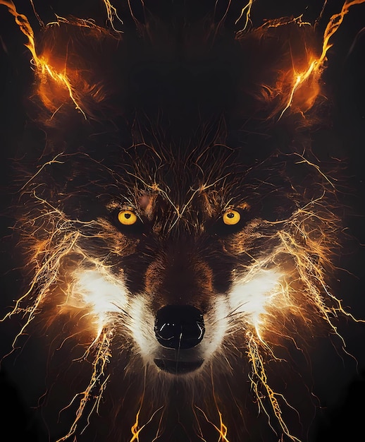 Photo warrior wolf