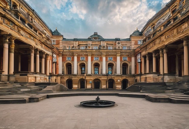 Photo warsaws cultural jewel palace of culture and science