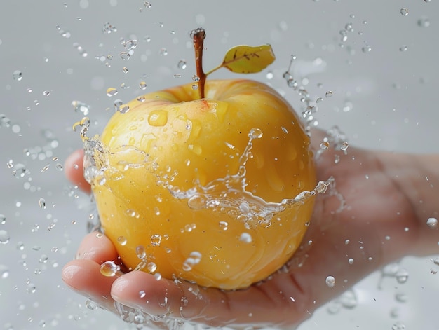 Wash apples and hands