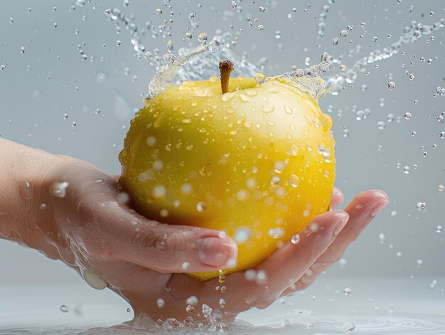 Wash apples and hands