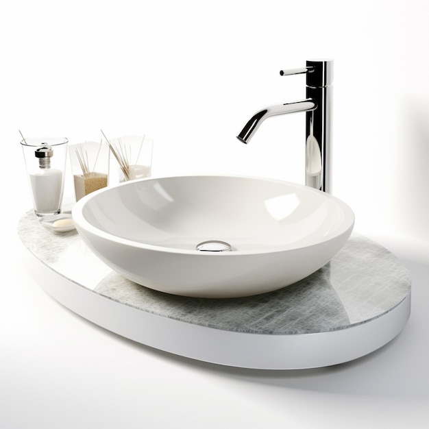 Washbasin with white background high quality ultra