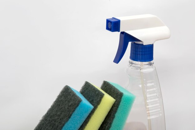 Photo washcloths and disinfectants antibacterial cleaning agent house cleaning alcohol solution