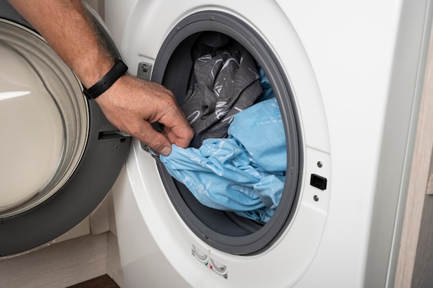 Washing clothes in a washing machine