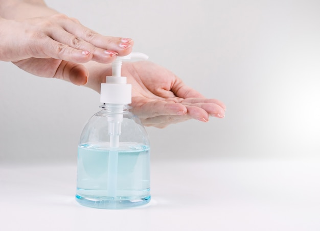 washing hands alcohol keep clean destroy virus
