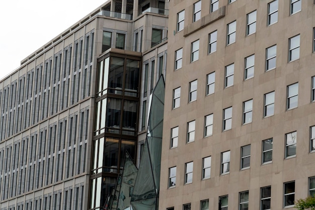 Foto washington d.c. 16th street gebouwen vensters amerikaanse legioen