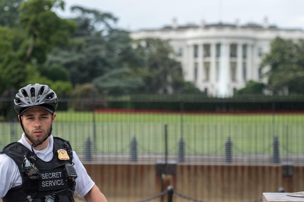 WASHINGTON DC, VS - JUNI 21 2016 - Geheime dienstagent in het Witte Huis