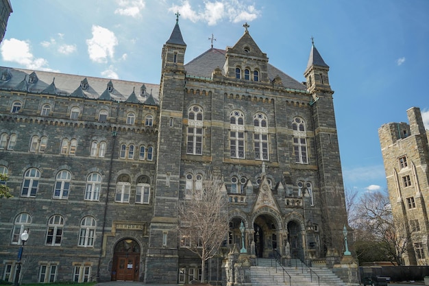 Washington georgetown university on sunny day