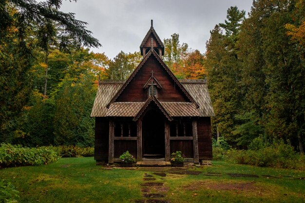 Washington Island Stavkirke Stave Church in Washington Island Wisconsin the USA