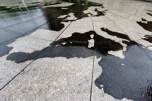 Foto scultura della plaza commemorativa della marina americana di washington