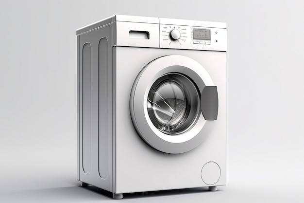 Wasmachine op witte Achtergrond AI
