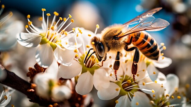 写真 白い花の中のハサミ