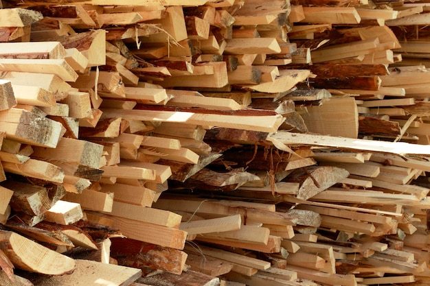 Waste from woodworking before recycling Wood waste is used in the furniture industry the construction industry or as fuel