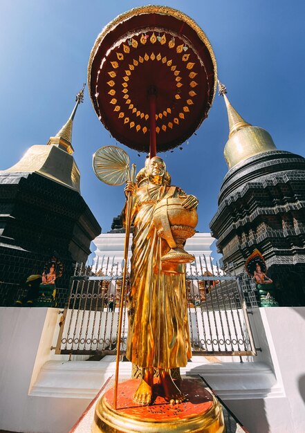 Foto wat ban den of wat banden complexe tempel in mae taeng district, chiang mai, thailand