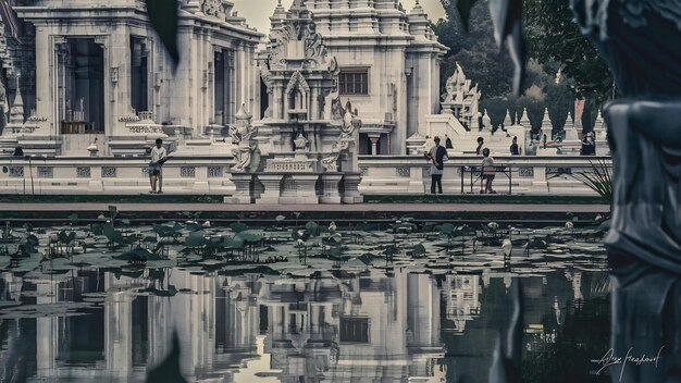 Wat benchamabophit or marble temple in bangkok thailand