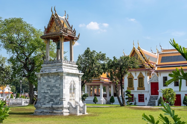 BangkokThailand에서 관광객을 위한 Wat Benchamabophit 사원 랜드마크 여행을 위한 가장 좋아하는 랜드마크