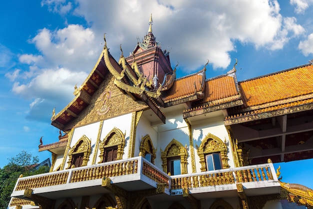 Tempio di wat buppharam buddhists in chiang mai, tailandia