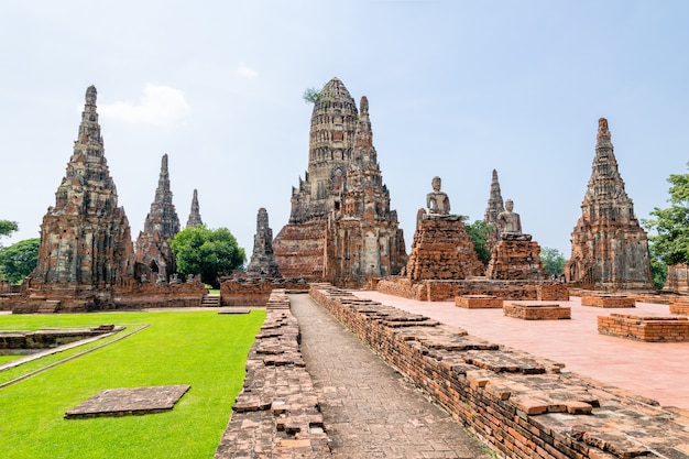 Wat Chaiwatthanaram is de oude boeddhistische tempel, de beroemde en belangrijkste religieuze attractie van Ayutthaya Historical Park in de provincie Phra Nakhon Si Ayutthaya, Thailand