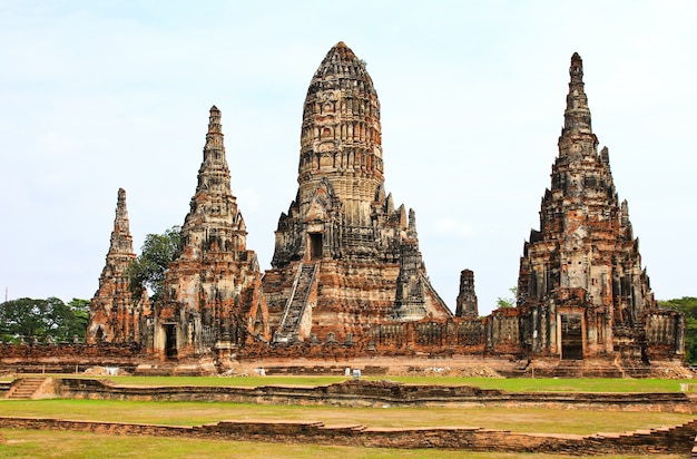 Wat Chaiwatthanaram Temple。アユタヤ歴史公園、タイ。