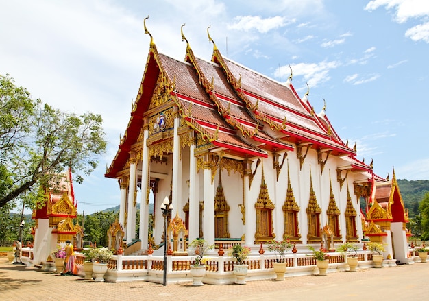 Wat Chalong of Chaitharam-Tempel in Phuket, Thailand.