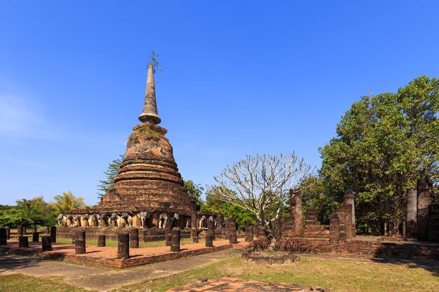 Wat Chang Lom Shukhothai Historical Park Thailand