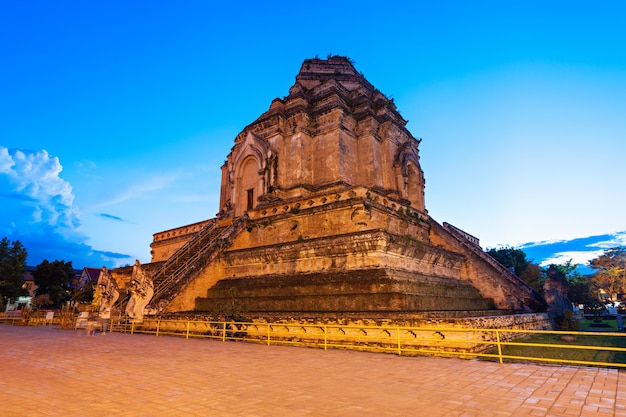 Wat Chedi Luang-tempel in Chiang Mai in Thailand