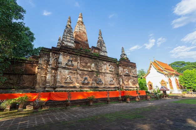 Wat Jed Yod, mooie oude tempel in het noorden van Thailand in de provincie Chiang Mai, Thailand