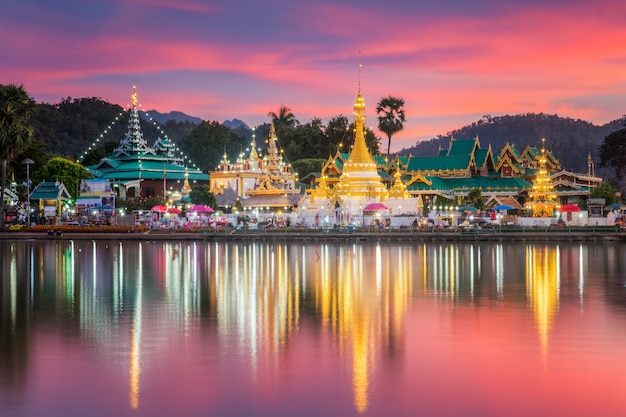 Wat Jongklang and Wat Jongkham in north of Thailand