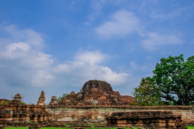 Wat Mahathat in Ayutthaya van Thailand.