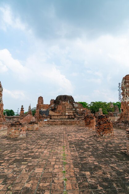 Wat Mahathat-tempel in het district van Sukhothai Historical Park, een UNESCO-werelderfgoed in Ayutthaya, Thailand