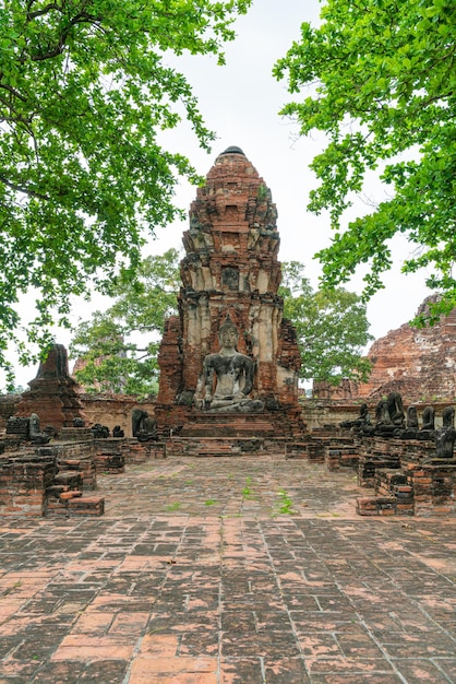 Wat Mahathat-tempel in het gebied van Sukhothai Historical Park, een UNESCO-werelderfgoed in Thailand