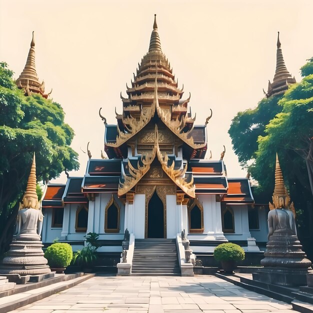 Photo wat pho temple thai cultural landmark thailand architecture buddhist temple wat phra chetuphon
