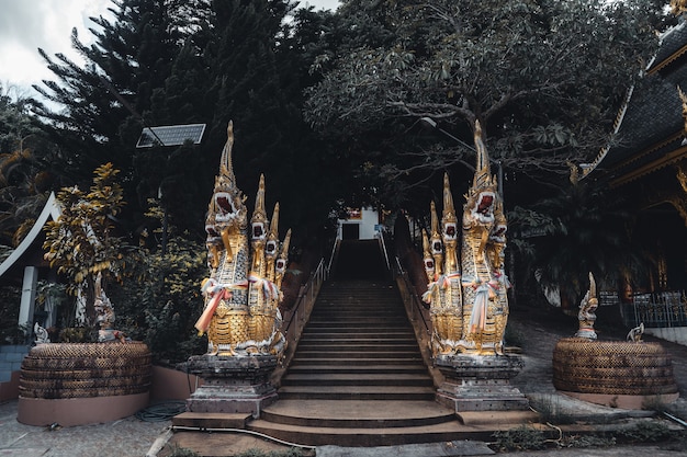 Wat Phra Buddhabat Si Roi, Gouden Tempel in Chiang Mai, Thailand