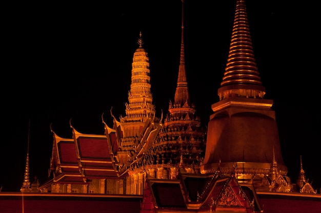 Wat Phra Kaeo &#39;s avonds.