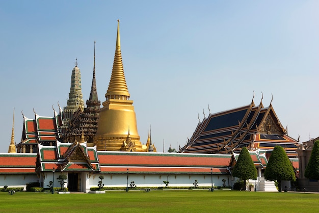 Wat Phra Kaew, Tempel van de Smaragden Boeddha in Bangkok Thailand