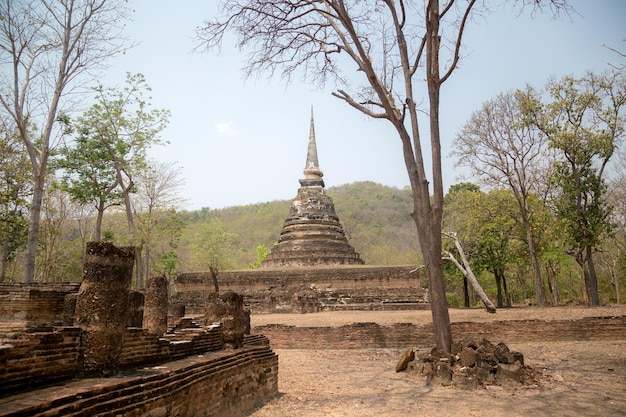 Wat Phra si rattana mahathat or Wat Phra Prang in sri Satchanalai historical park Sukhothai Province Thailand