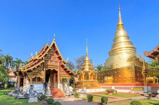 Wat Phra Singh Woramahawihan in Chiang Mai North of Thailand