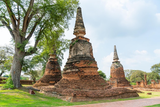 Wat Phra Sri Sanphet Temple in the precinct of Sukhothai Historical Park, a UNESCO World Heritage Site in Ayutthaya, Thailand