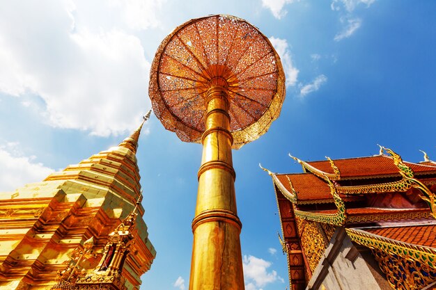 Wat Phra That Doi Suthep is de beroemdste tempel in Chiang Mai.Northern Thailand.