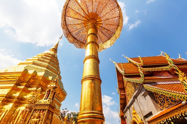 Wat Phra That Doi Suthep is de beroemdste tempel in Chiang Mai.Northern Thailand.