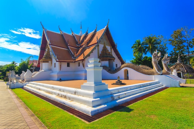 Wat Phumin is een unieke Thaise traditionele tempel met Lannastijl (noordelijk van Thailand), Nan-provincie, Thailand