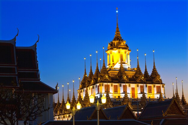 Wat Ratchanadda-tempel, Bangkok, Thailand.