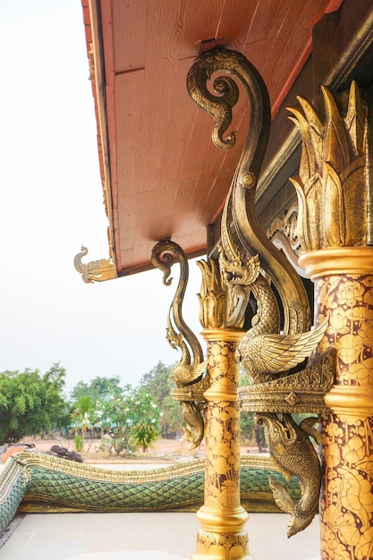 Wat Sirindhornwararam the amazing temple in Thailand the wall can growing like a neon in the dark