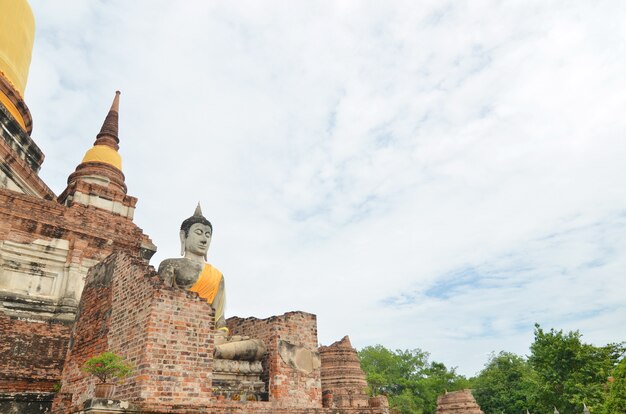 Photo wat yai chai mongkol- ayuttaya of thailand