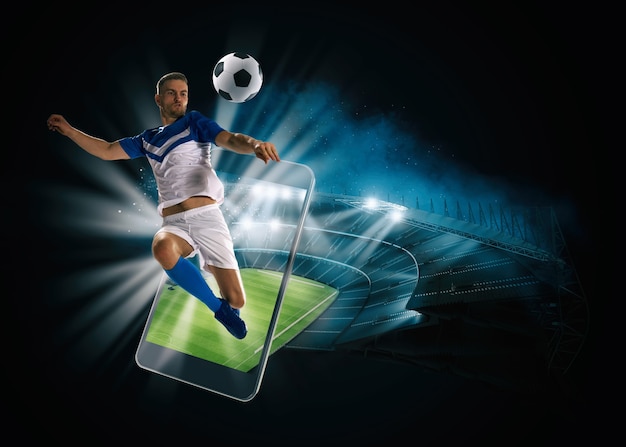 Watch a live sports event on your mobile device betting on football matches