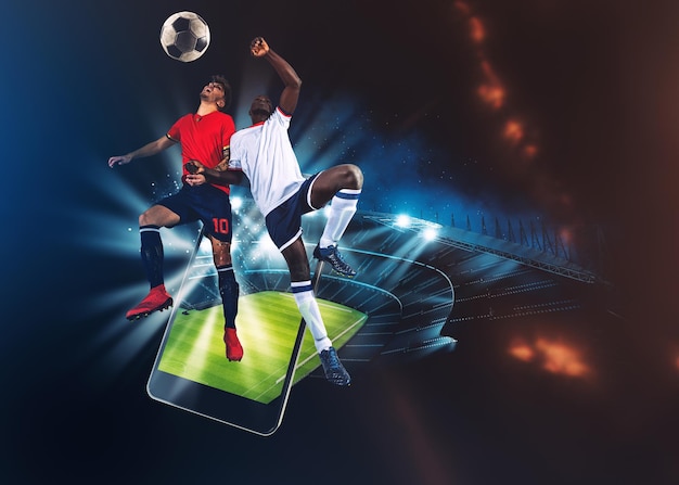 Watch a live sports event on your mobile device betting on football matches