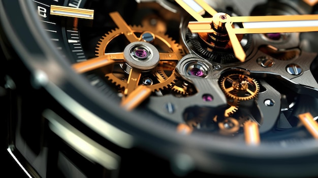 A watch with the gears on it