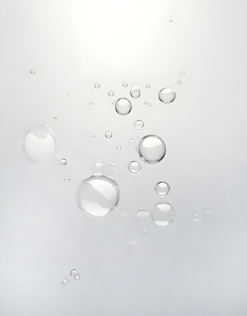 Photo water and air bubbles