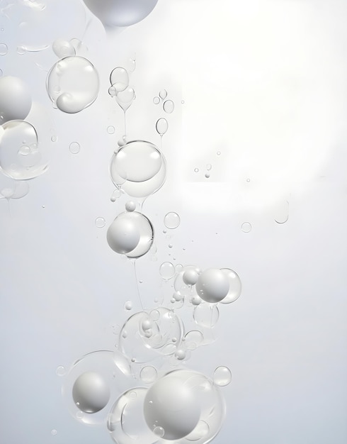 Photo water and air bubbles