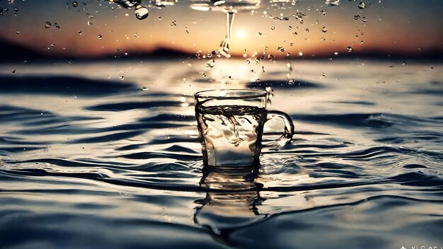 Foto sfondo d'acqua molto bello