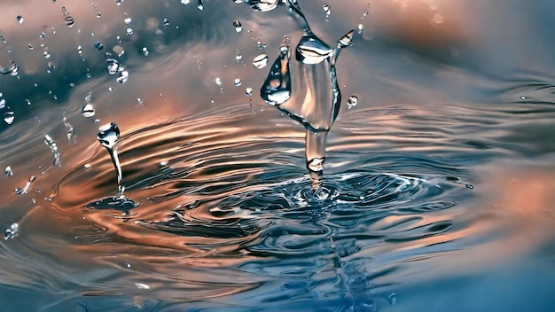 Foto sfondio dell'acqua molto freddo